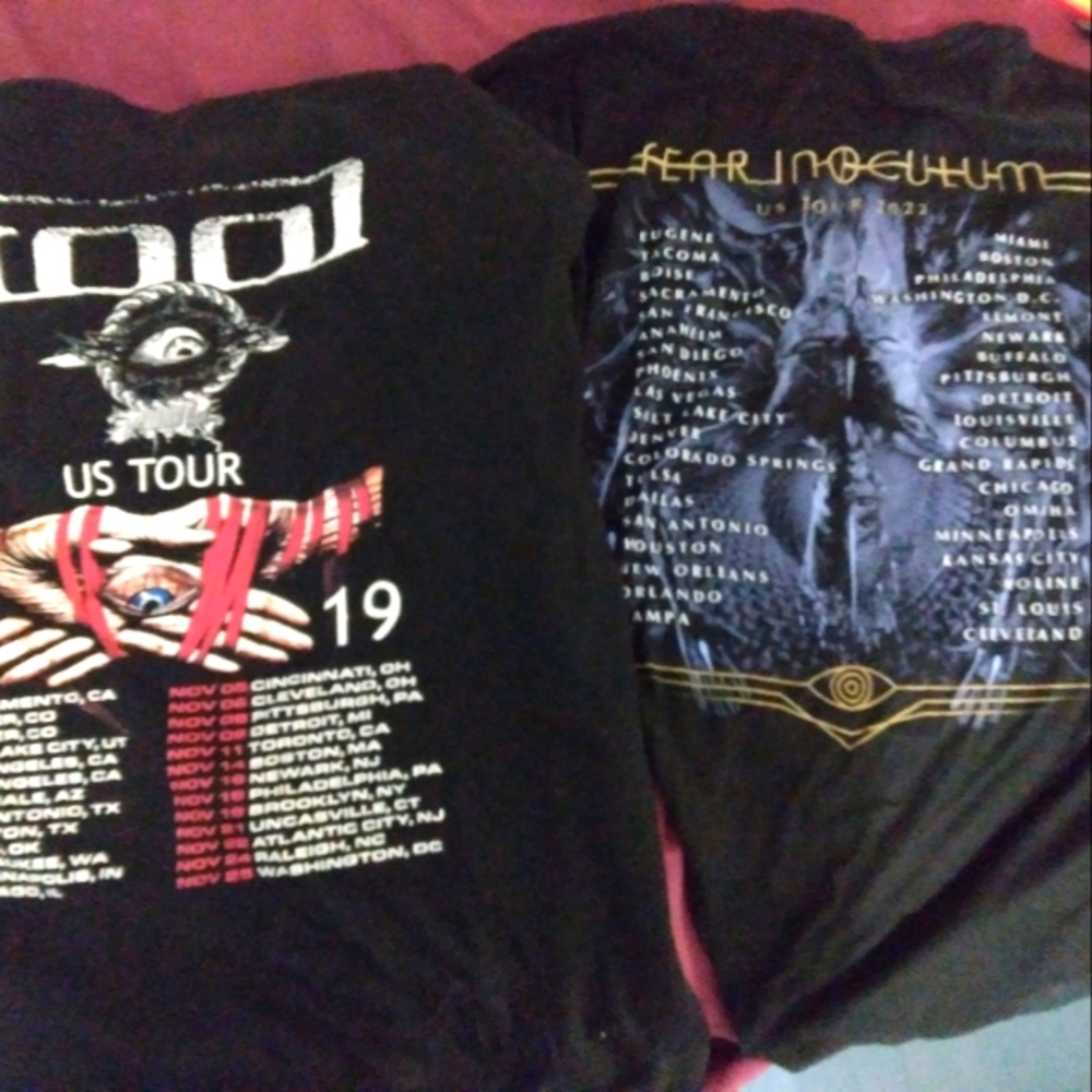 concert shirts, jerseys.individually.different pricing depending on items.